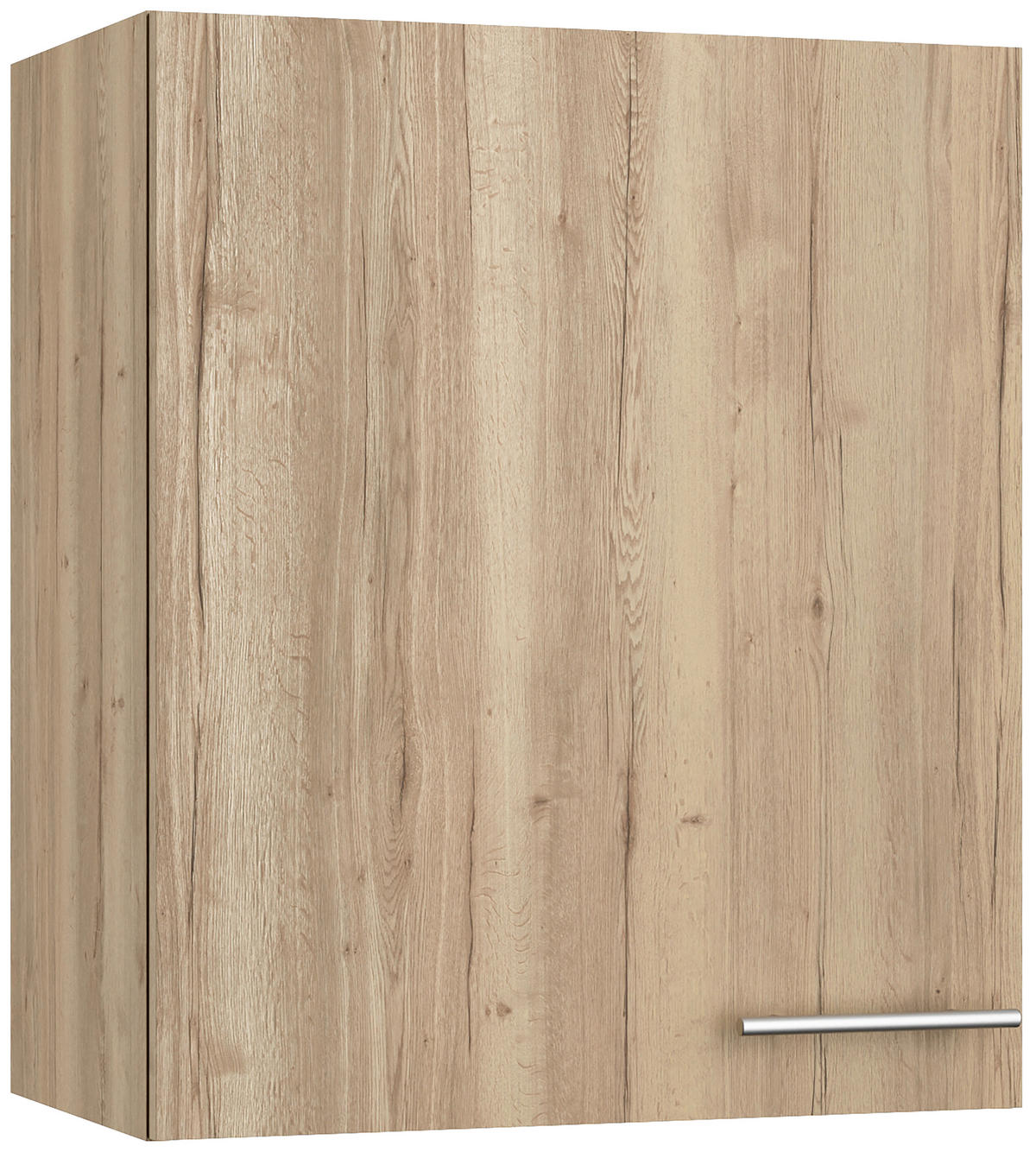 KÜCHENBLOCK 270 cm   in Eichefarben  - Edelstahlfarben/Eichefarben, Basics, Holzwerkstoff/Metall (270cm) - Optifit