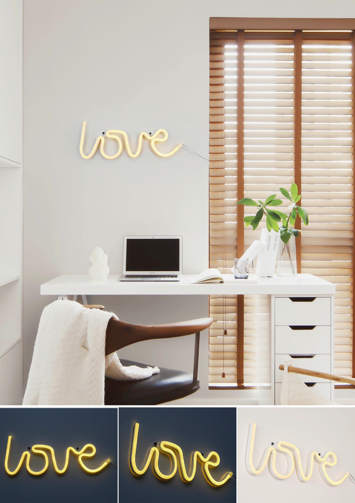 LED FALILÁMPA - áttetsző/fehér, Trend, műanyag (35/12,7/1,7cm) - Boxxx