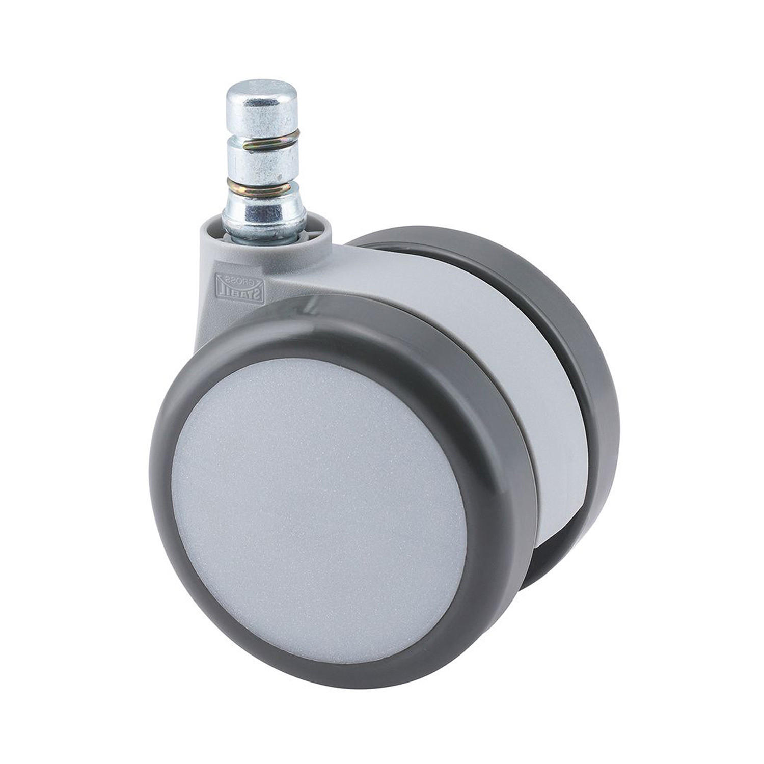 HJUL TILL SNURRSTOL 5 delar  - vit/grå, Basics, metall/plast (5/8,7/6cm) - MID.YOU