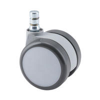 HJUL TILL SNURRSTOL 5 delar  - vit/grå, Basics, metall/plast (5/8,7/6cm) - MID.YOU