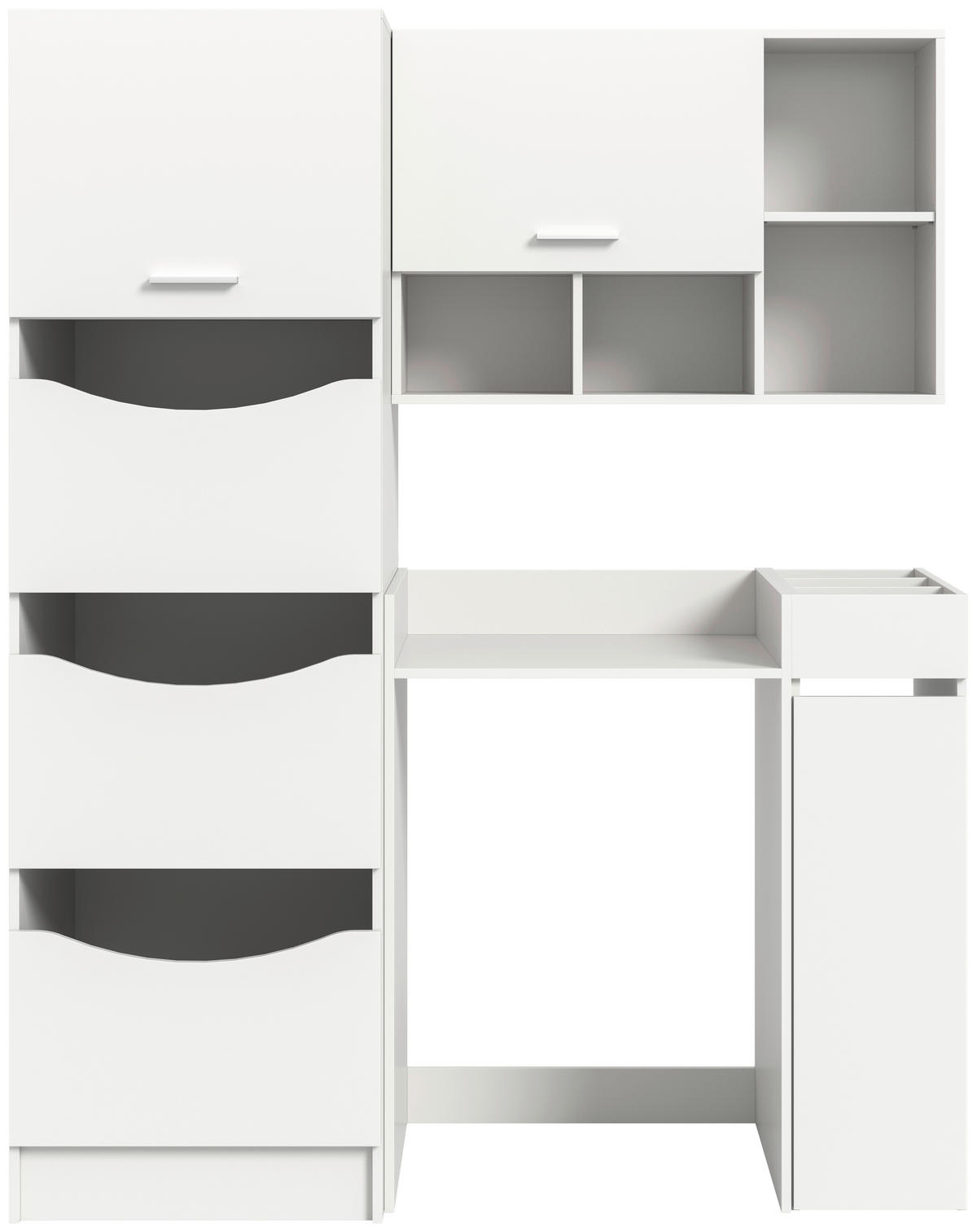 HAUSWIRTSCHAFTSRAUM 145/195/62 cm Weiss  - Weiss, Basics, Holzwerkstoff (145/195/62cm) - MID.YOU