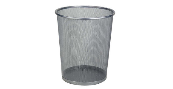PAPIERKORB 10 l Metall - Silberfarben, Basics, Metall (29,5/35cm) - Homeware