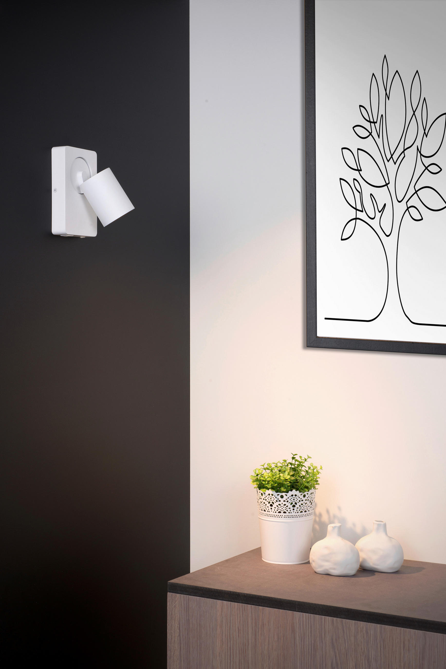 LED-STRAHLER Nigel 10/11.8/16 cm   - Weiß, KONVENTIONELL, Metall (10/11.8/16cm) - Lucide