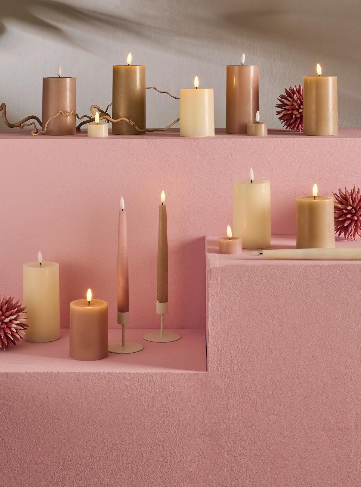 Lumânare Led 7,5/10 cm  - crem, Lifestyle, plastic/parafină (7,5/10cm) - Ambia Home