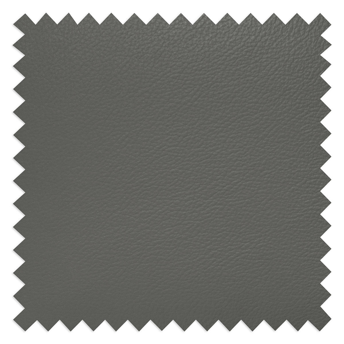 ECKSOFA Lederlook Echtleder Anthrazit  - Anthrazit/Schwarz, Design, Leder/Textil (264/211cm) - Livetastic
