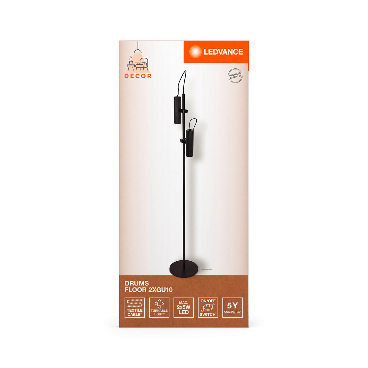 STEHLEUCHTE 25/149,50 cm    - Design, Metall (25/149,50cm) - Ledvance