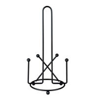 DRŽAČ ZA PAPIRNI UBRUS - crna, Osnovno, metal (14/14/29cm) - Justinus
