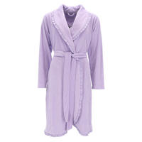 BADEMANTEL Ariel L Damen  - Violett, Basics, Textil (Lnull) - Vossen
