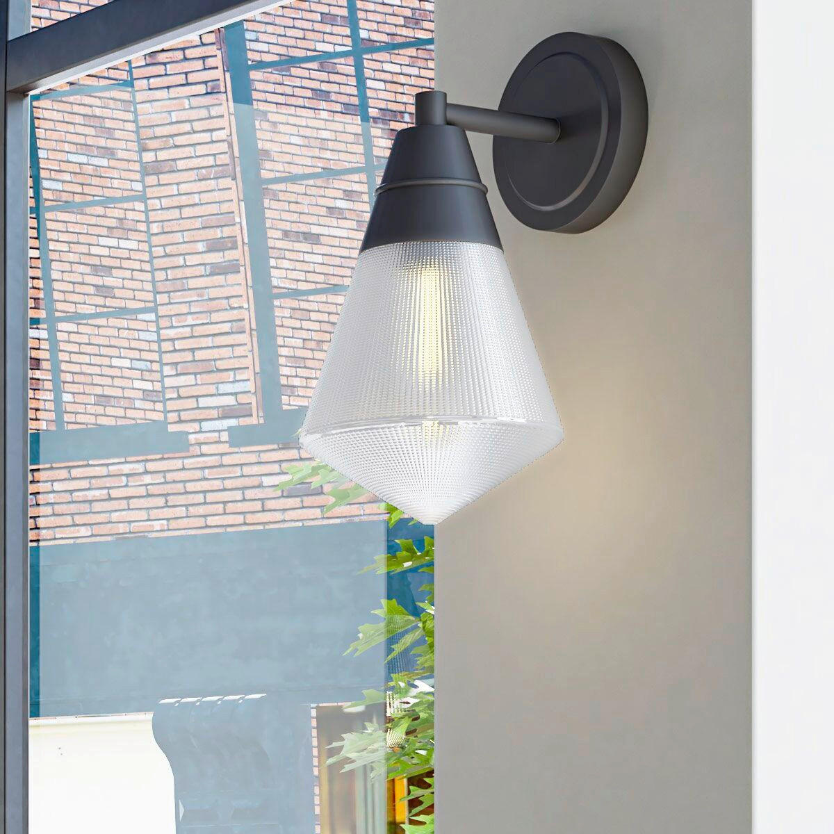 WANDLEUCHTE   - Bronzefarben, KONVENTIONELL, Glas/Metall (29,5/15,2/19,1cm) - Elstead Lighting