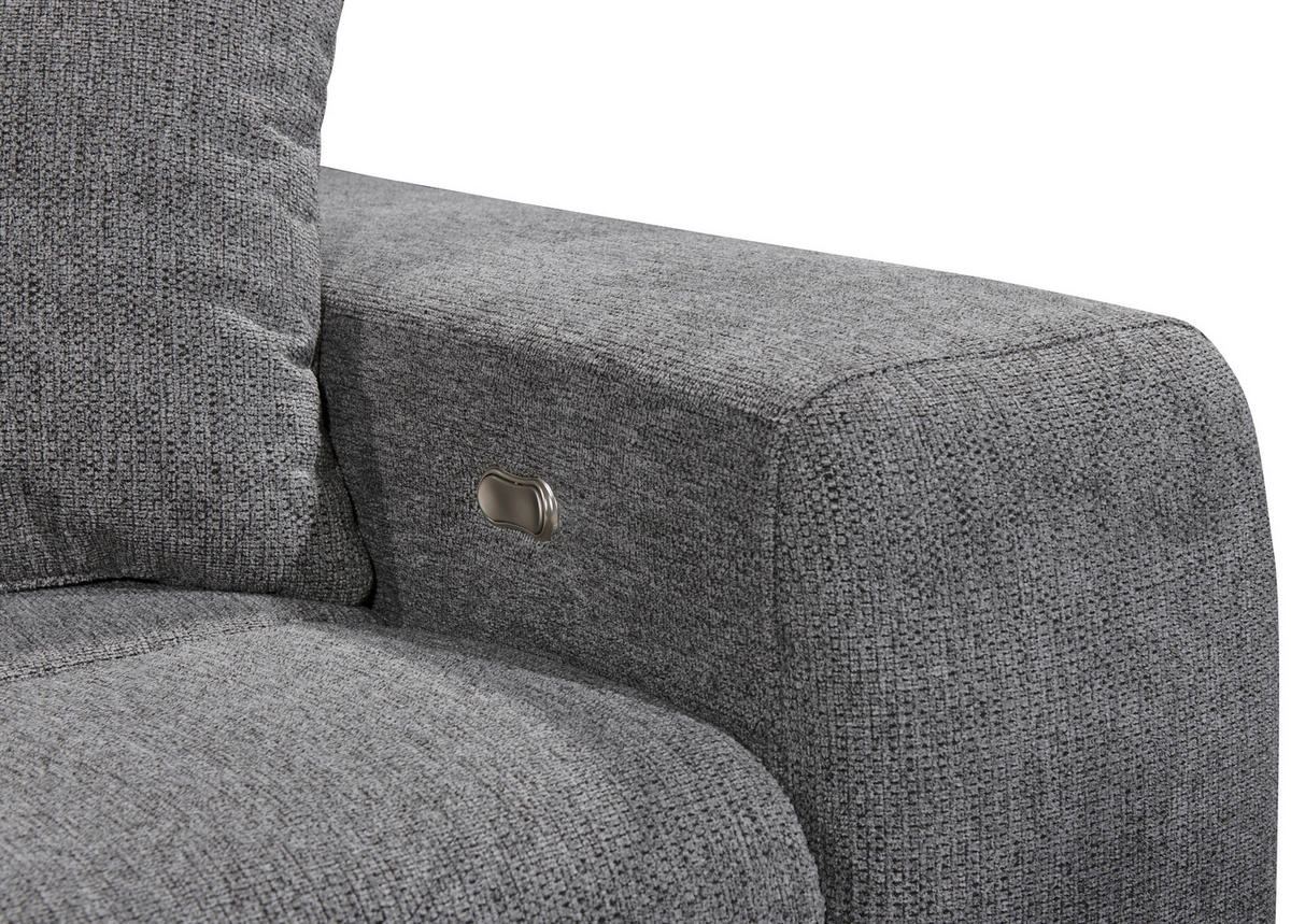 KUTNA GARNITURA tekstil  antracit   - crna/antracit, Konvencionalno, tekstil/plastika (172/268cm) - MID.YOU