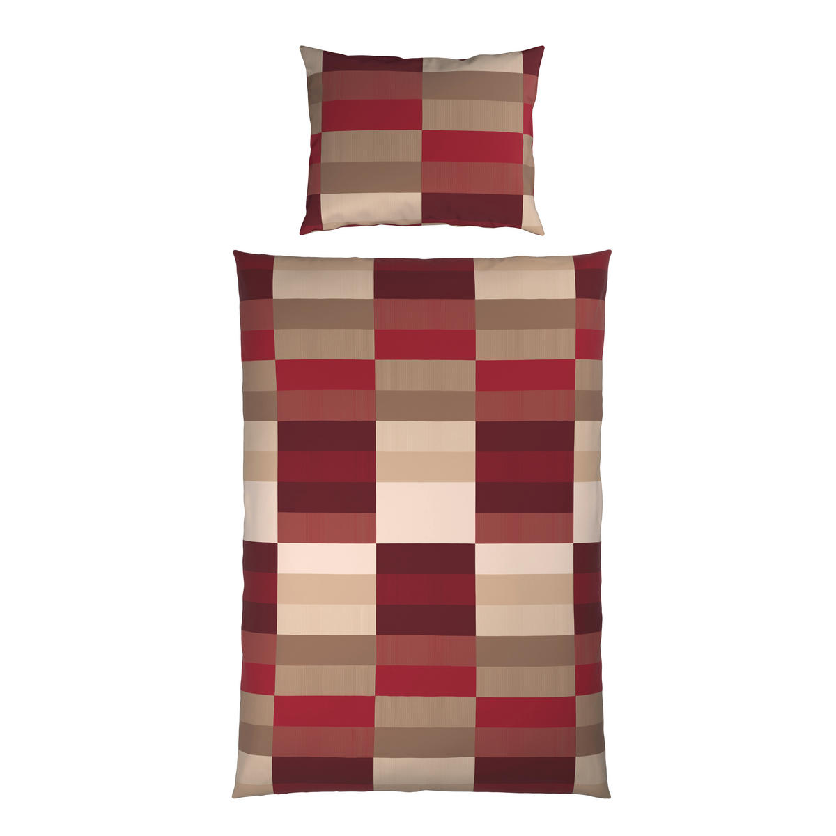 BETTWÄSCHE CUBY Satin 140/200 cm  - Bordeaux, KONVENTIONELL, Textil (140/200cm) - Novel