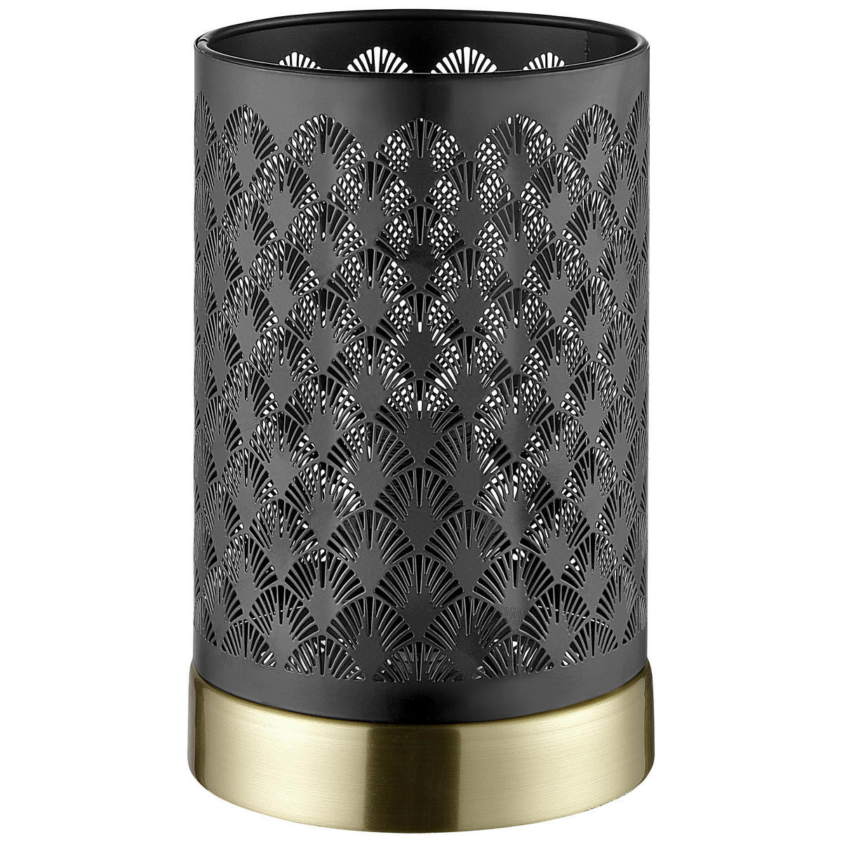 TISCHLEUCHTE - Goldfarben/Schwarz, Basics, Metall ( 12/ 19cm) - Brilliant