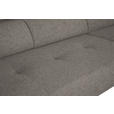 ECKSOFA in Webstoff Greige  280/205 cm  - Greige/Schwarz, Design, Textil/Metall (280/205cm) - Xora