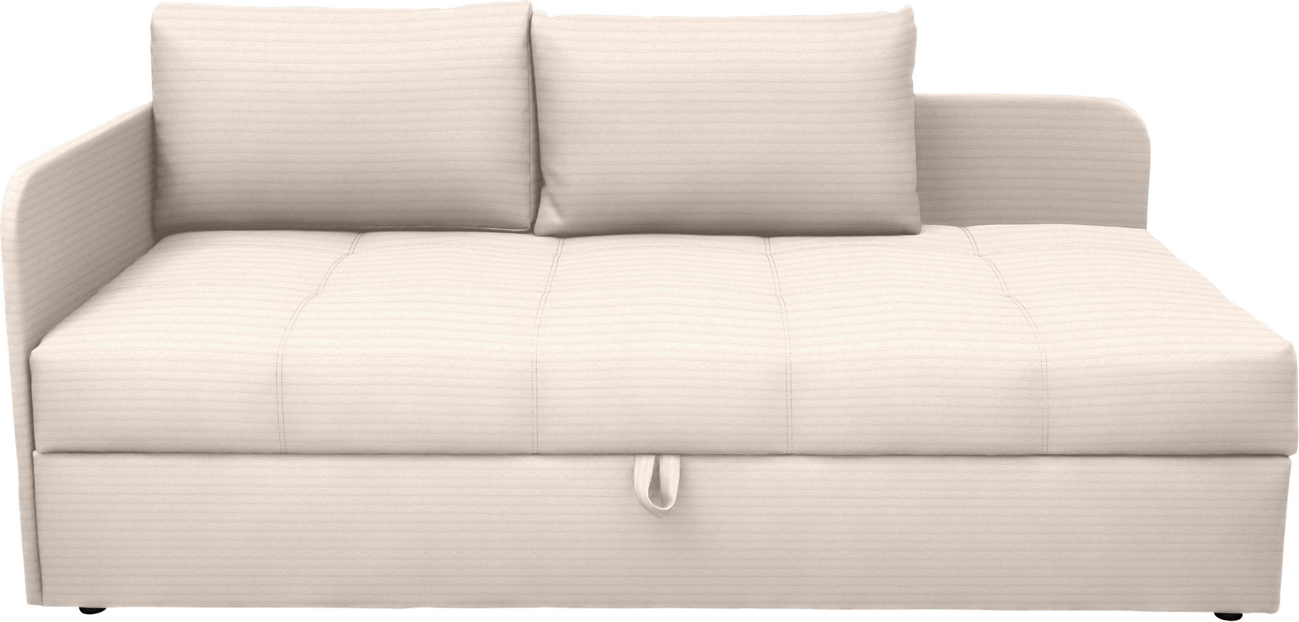 LIEGE Cord Creme  - Creme/Schwarz, Basics, Kunststoff/Textil (95/90/205cm) - Xora