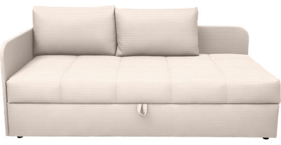 LIEGE  in Cord Creme  - Creme/Schwarz, Basics, Kunststoff/Textil (95/90/205cm) - Xora