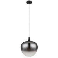 HÄNGELEUCHTE 29/120 cm    - Schwarz, Design, Glas/Metall (29/120cm) - Globo