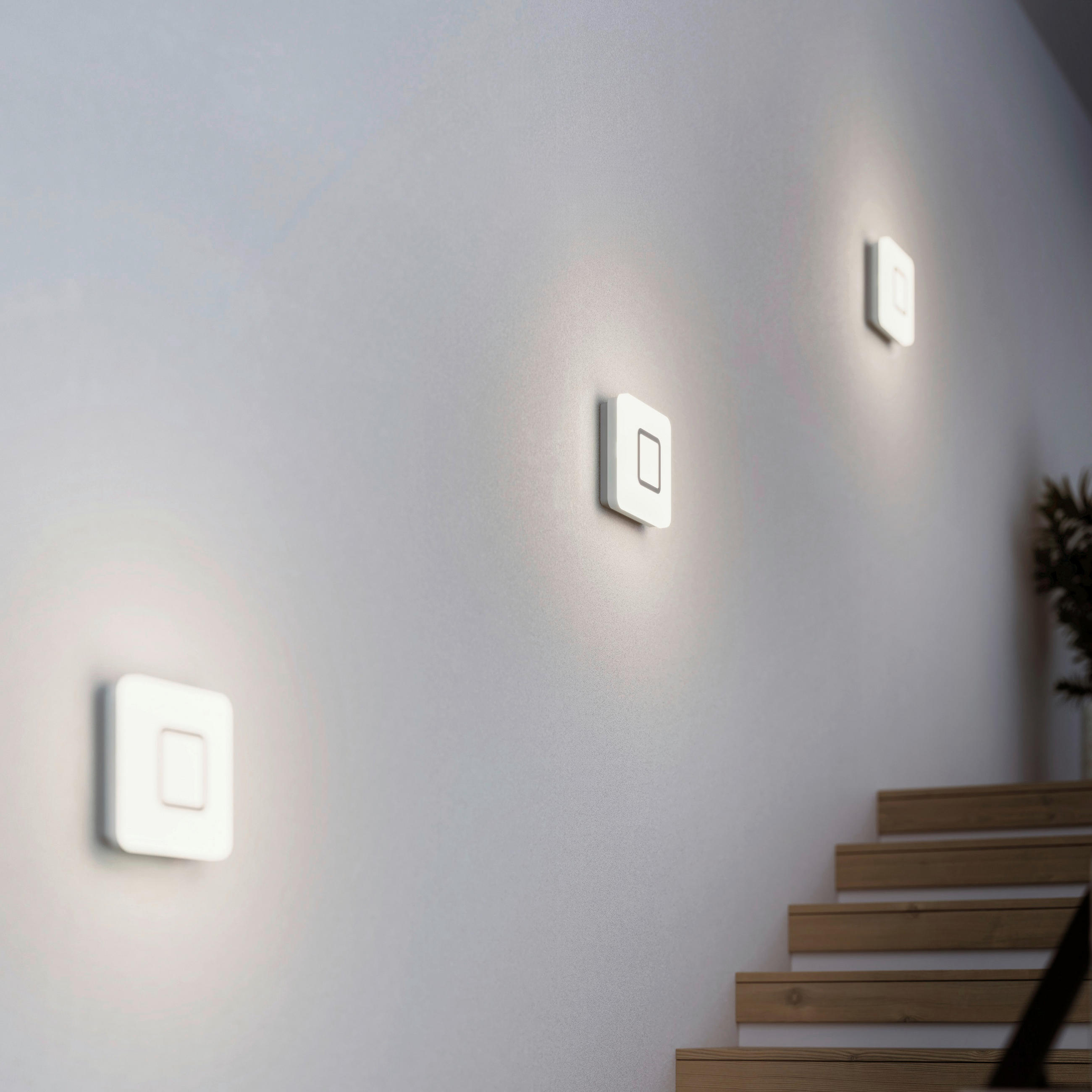 LED-WANDLEUCHTE 5,3/20/20 cm   - Edelstahlfarben, Design, Kunststoff (5,3/20/20cm) - Steinel