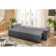 SCHLAFSOFA Cord Dunkelgrau  - Dunkelgrau/Schwarz, KONVENTIONELL, Kunststoff/Textil (240/72/95cm) - Carryhome