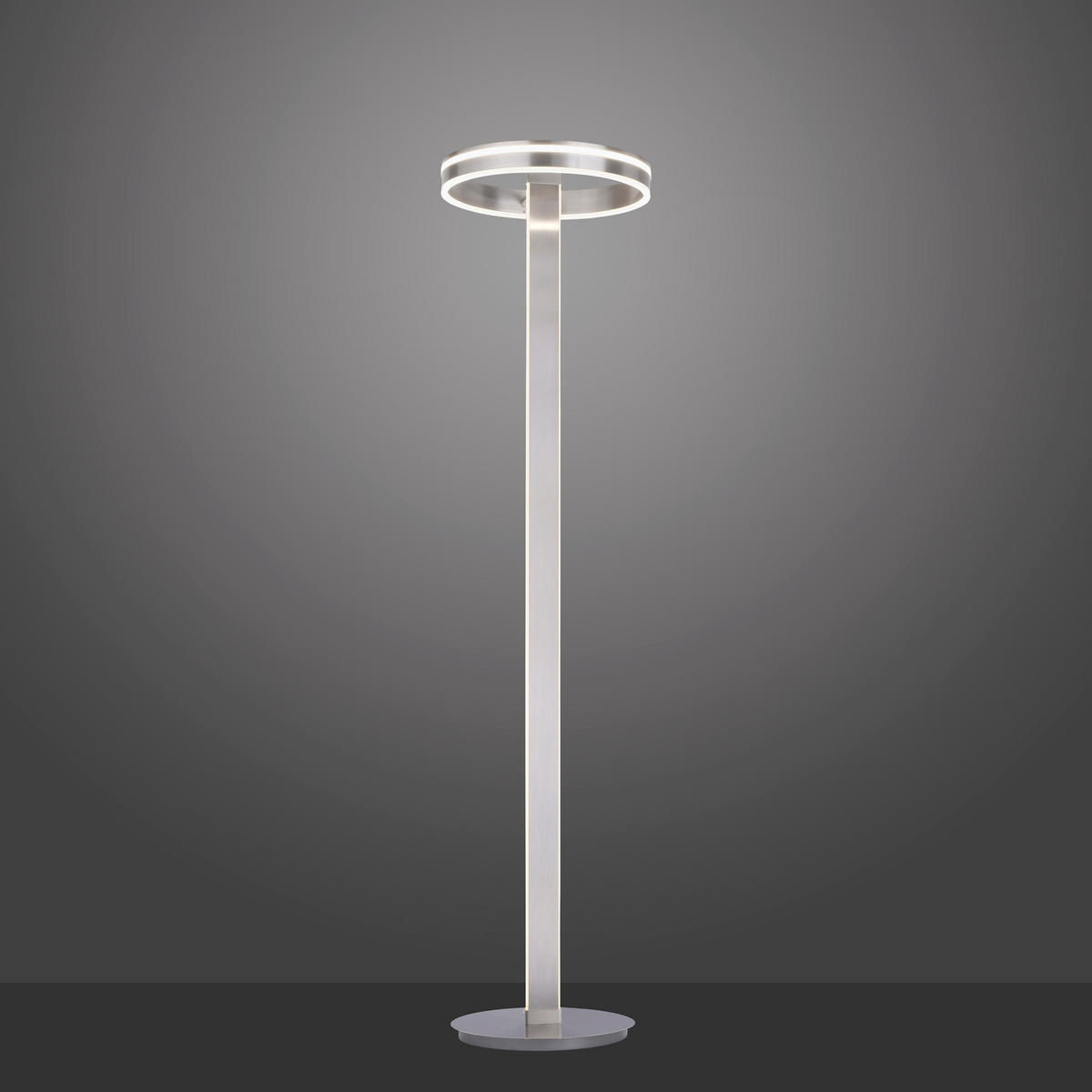 LED-STEHLEUCHTE 40/40/180 cm    - Silberfarben, Design, Kunststoff/Metall (40/40/180cm)