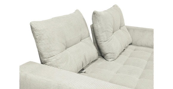BIGSOFA  in Cord Naturfarben  - Schwarz/Naturfarben, KONVENTIONELL, Textil/Metall (246/100/116cm) - Carryhome