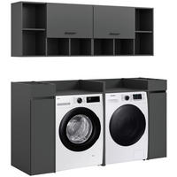 HAUSWIRTSCHAFTSRAUM 190/195/60 cm  in Anthrazit  - Anthrazit, Basics, Holzwerkstoff (190/195/60cm) - MID.YOU