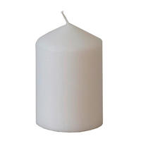 STUMPENKERZE  - Weiß, Basics (6,7/10cm) - Steinhart