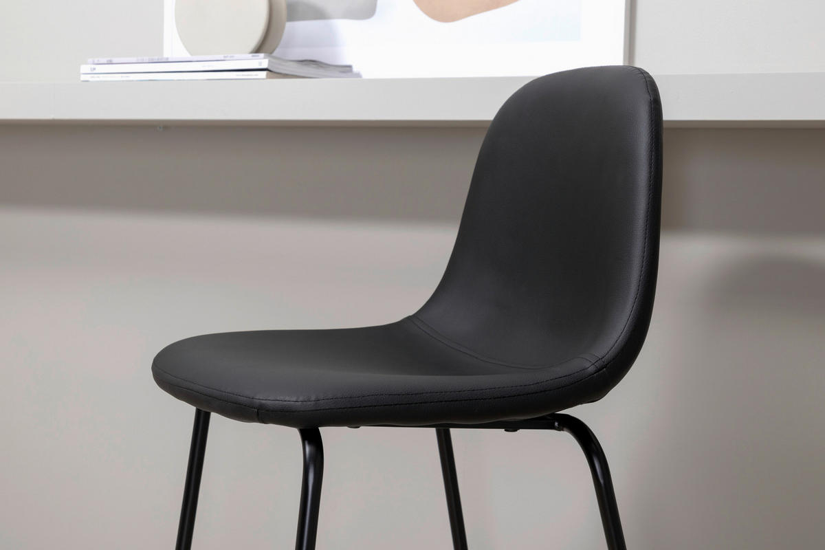 BARPALL SET i svart  - svart, Design, metall/textil (41,5/105/43cm) - Livetastic