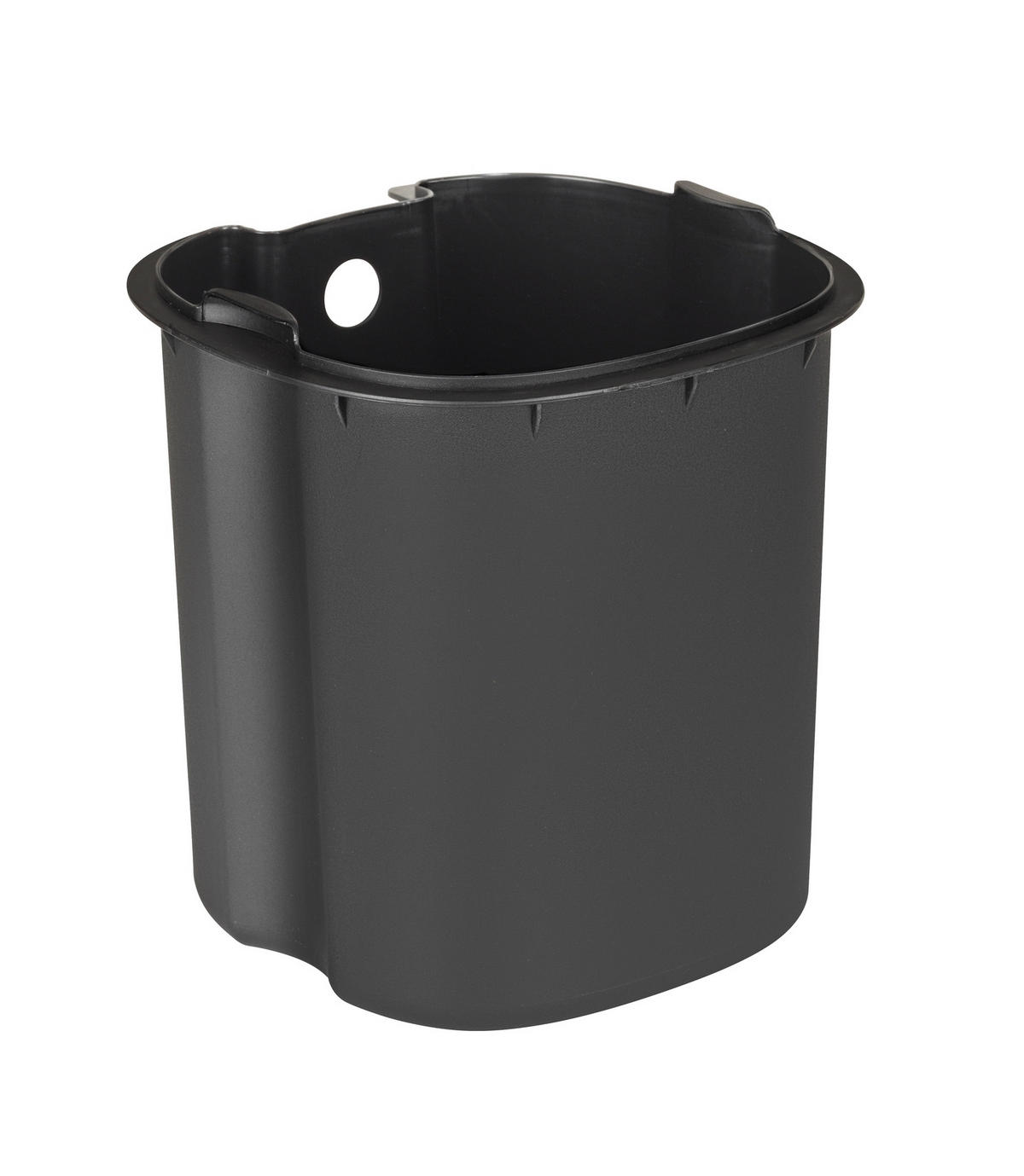 Fianema pedálos szemetes 3l 3 l  - fekete/fehér, Basics, műanyag/fém (17/23,5/21cm) - Wenko