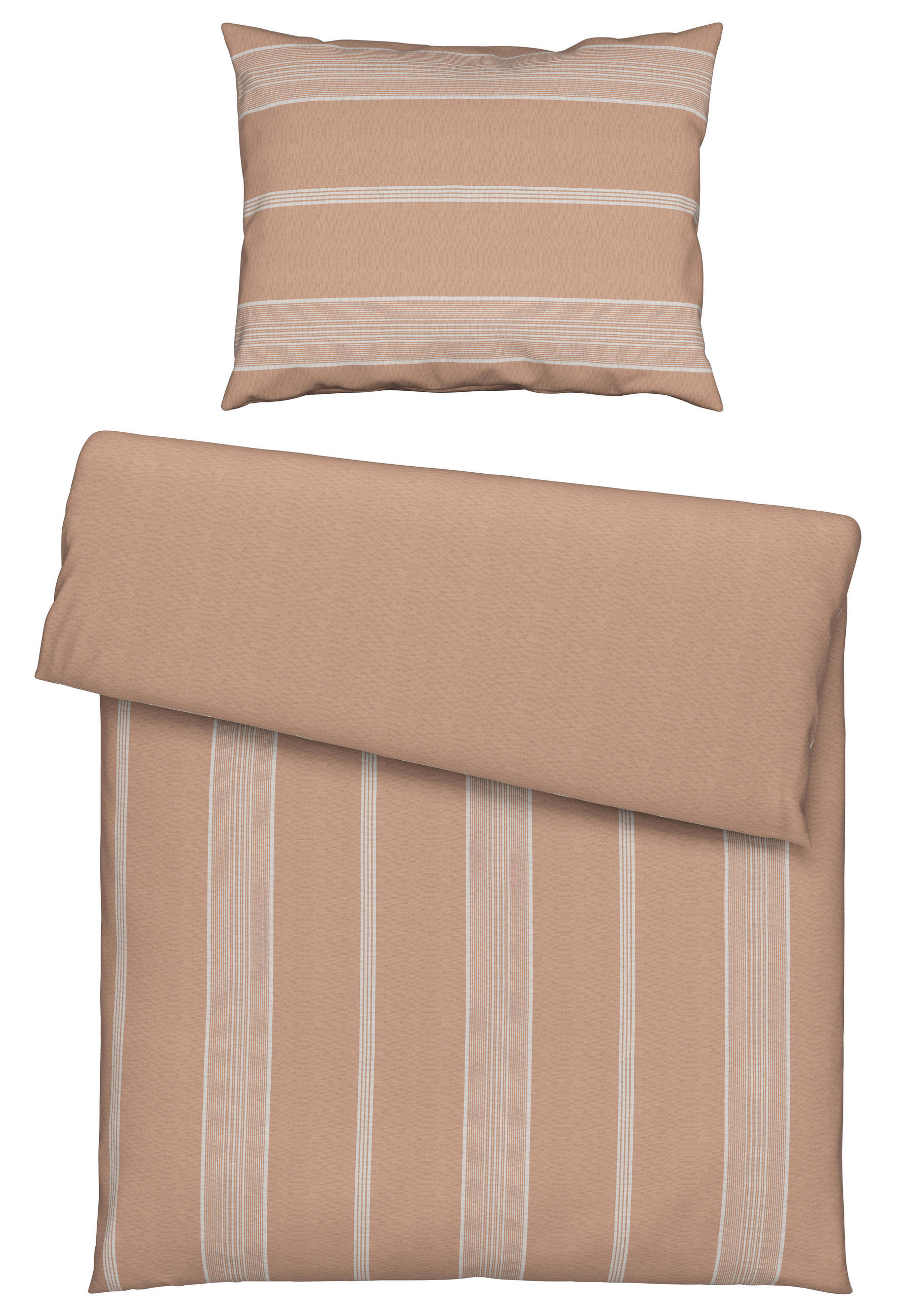 BETTWÄSCHE REMSA Flanell 140/200 cm  - Sandfarben, KONVENTIONELL, Textil (140/200cm) - Esposa