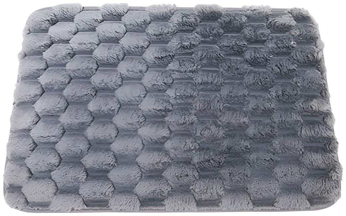 BADRUMSMATTA grå 40/60 cm  - grå, Basics, textil (40/60cm)