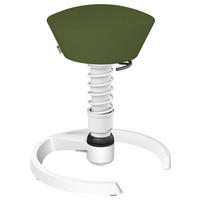 BÜROHOCKER 55/45,66/55 cm  - Weiß/Grün, Basics, Textil/Metall (55/45,66/55cm) - Aeris