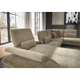WOHNLANDSCHAFT in Webstoff Beige  - Beige/Schwarz, Design, Textil/Metall (157/354/208cm) - Dieter Knoll