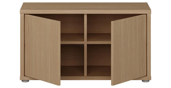 GARDEROBENBANK - Eichefarben/Grau, MODERN, Kunststoff (74,5/41,5/34,9cm) - Carryhome