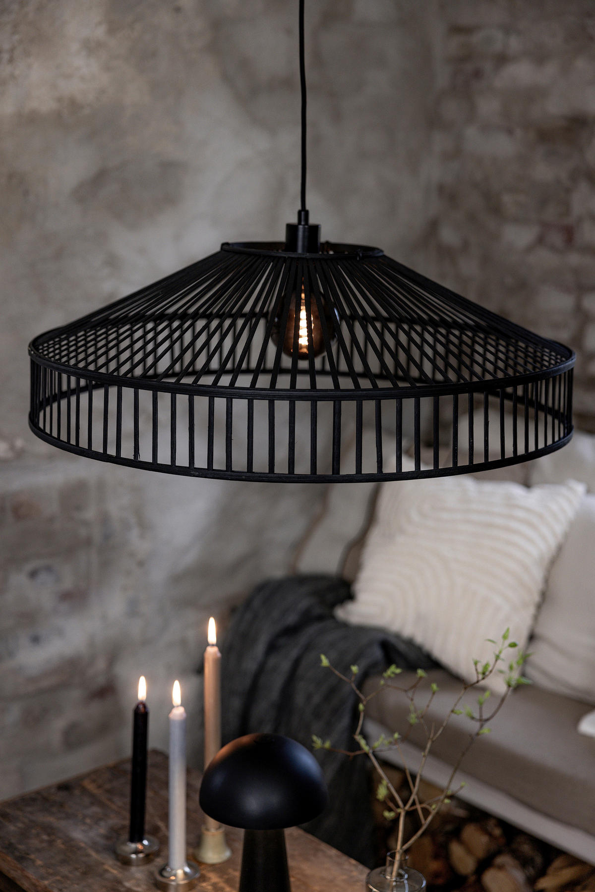 PENDELLEUCHTE TAPA 70/23/70 cm   - Schwarz, Basics (70/23/70cm) - Markslöjd