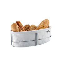 BROTKORB - Edelstahlfarben/Weiß, Basics, Naturmaterialien/Textil (33,5/15/11,5cm) - Gefu
