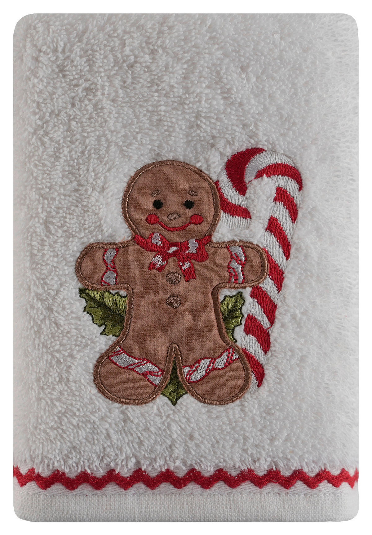 SET PEŠKIRA  crvena, bela 40/60 cm  - bela/crvena, Dizajnerski, tekstil (40/60cm) - X-Mas