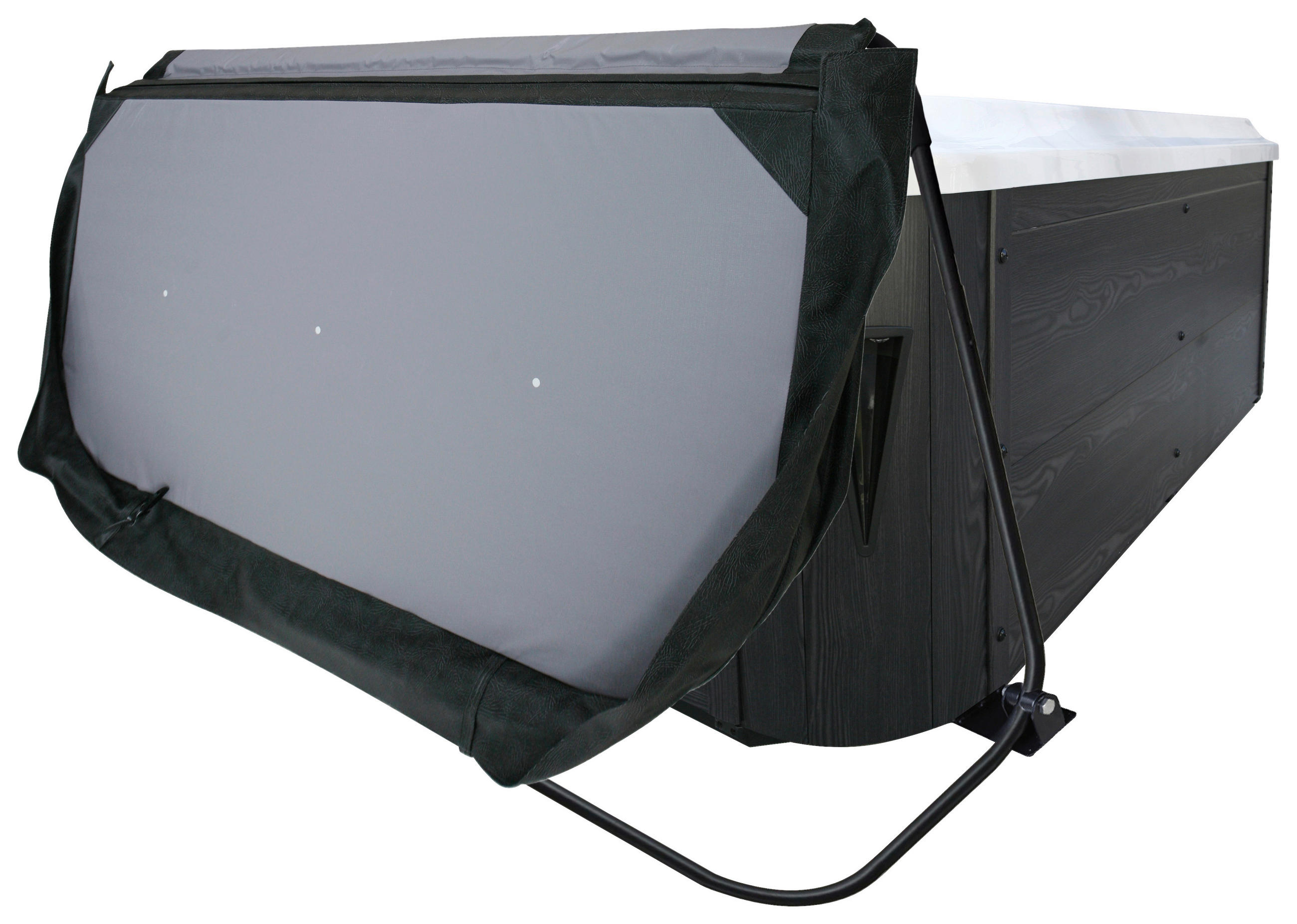 WHIRLPOOL-ABDECKUNGSHEBER  - Dunkelgrau, Basics, Kunststoff (102/59/11cm)