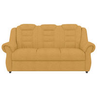 3-SITZER-SOFA in Chenille Gelb  - Gelb/Schwarz, Konventionell, Kunststoff/Textil (196/102/1101cm) - Livetastic
