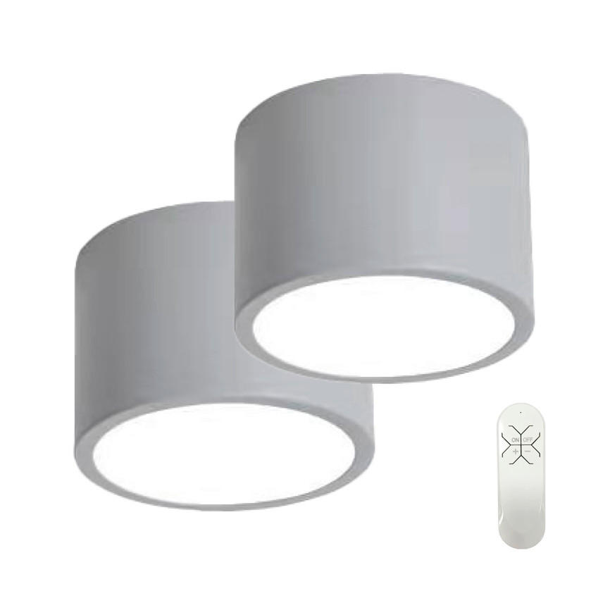 P & B Led-Deckenleuchte Grau 15x10x15 cm