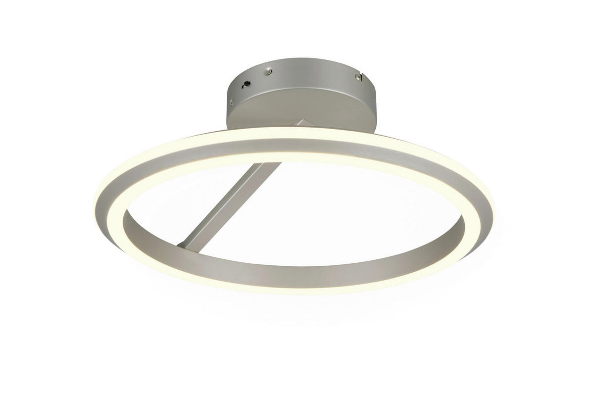 LED-DECKENLEUCHTE 45/18 cm  - Nickelfarben, Design, Metall (45/18cm) - Trio Leuchten