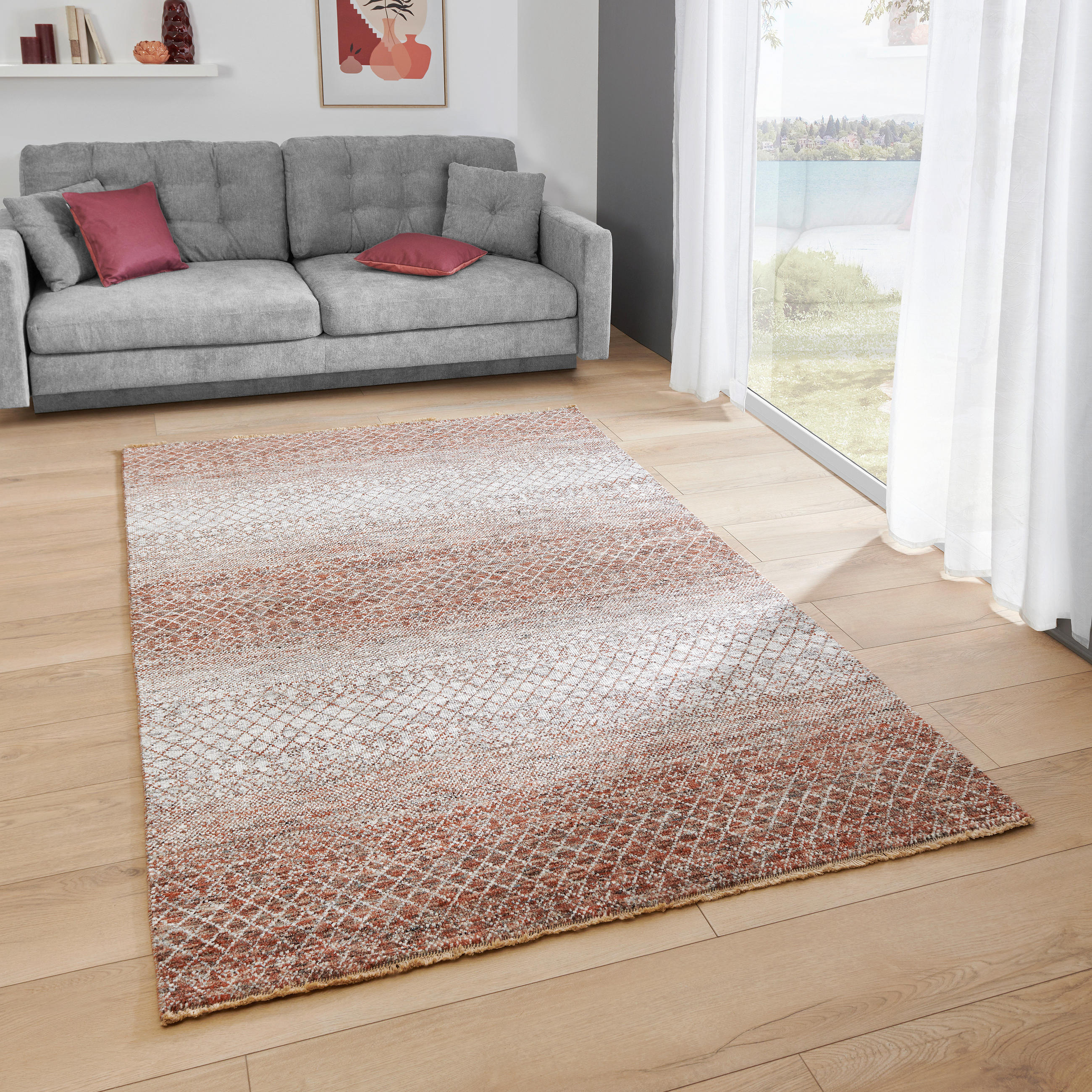 ORIENTTEPPICH SUN & SAND TERRA - Terracotta, KONVENTIONELL, Textil (160/230cm) - Cazaris