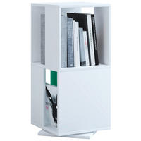 DREHREGAL Weiß  - Weiß, Basics, Holzwerkstoff (34/74/34cm) - MID.YOU