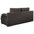 SCHLAFSOFA  mit Liegefunktion, Schlafen auf Sitzhöhe, Rücken echt Struktur Schwarz  - Schwarz, KONVENTIONELL, Kunststoff/Textil (195/93/83cm) - Carryhome