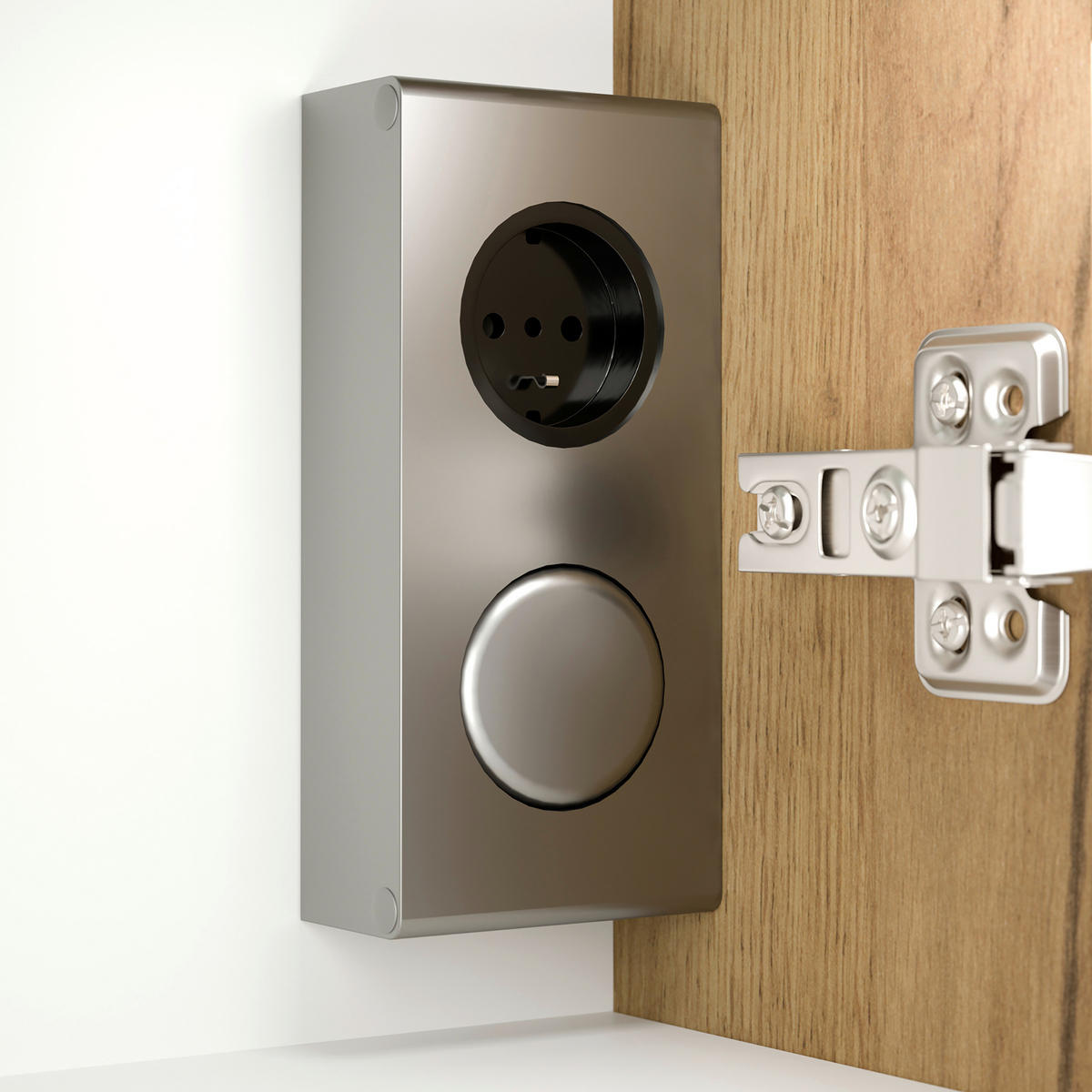 SPIEGELSCHRANK 80/62/17 cm  - Eichefarben, MODERN, Glas/Holzwerkstoff (80/62/17cm) - MID.YOU