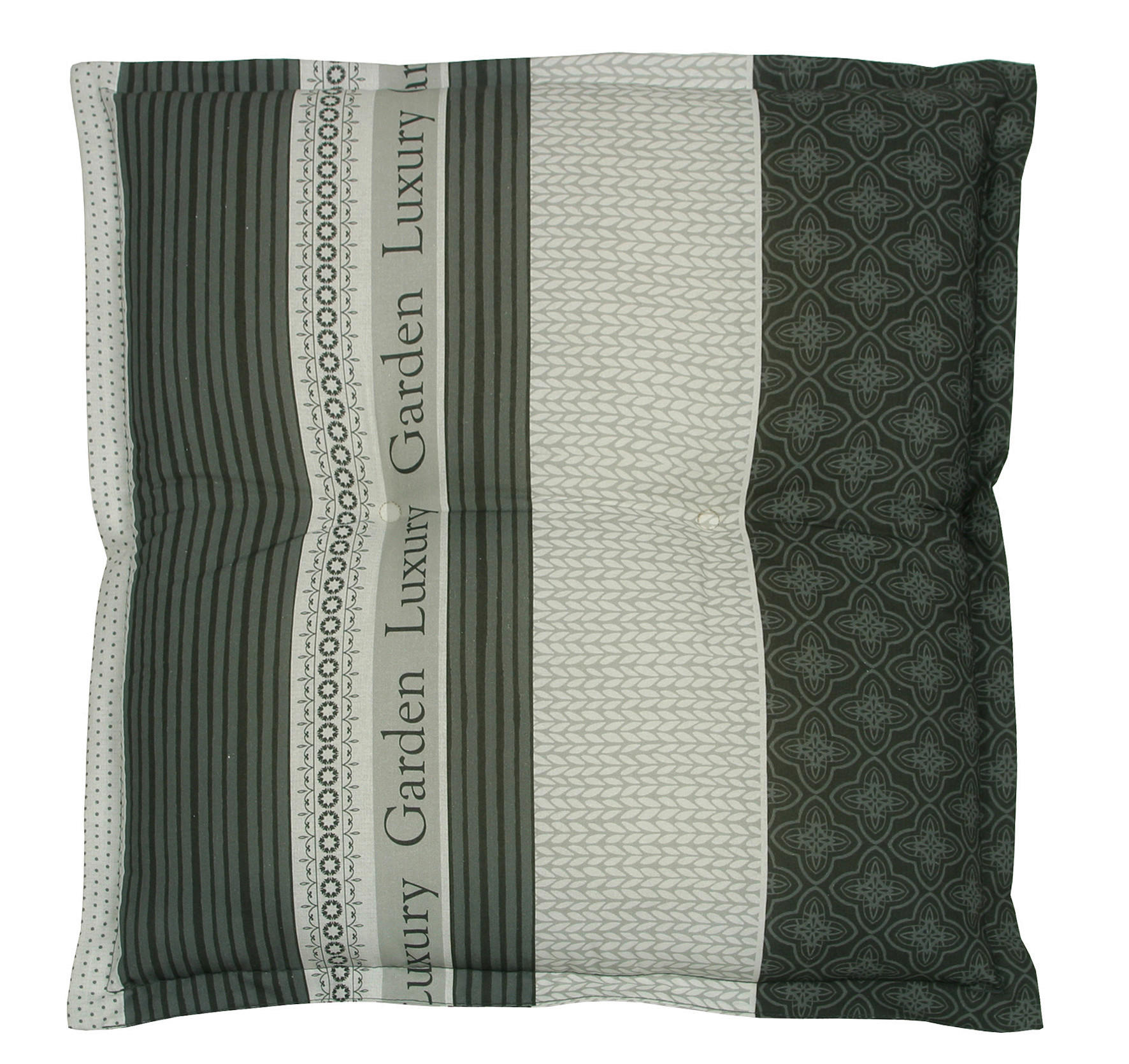 PERNĂ DE EXTERIOR PENTRU șEZU - alb/crem, Design, textil (50/7/50cm)