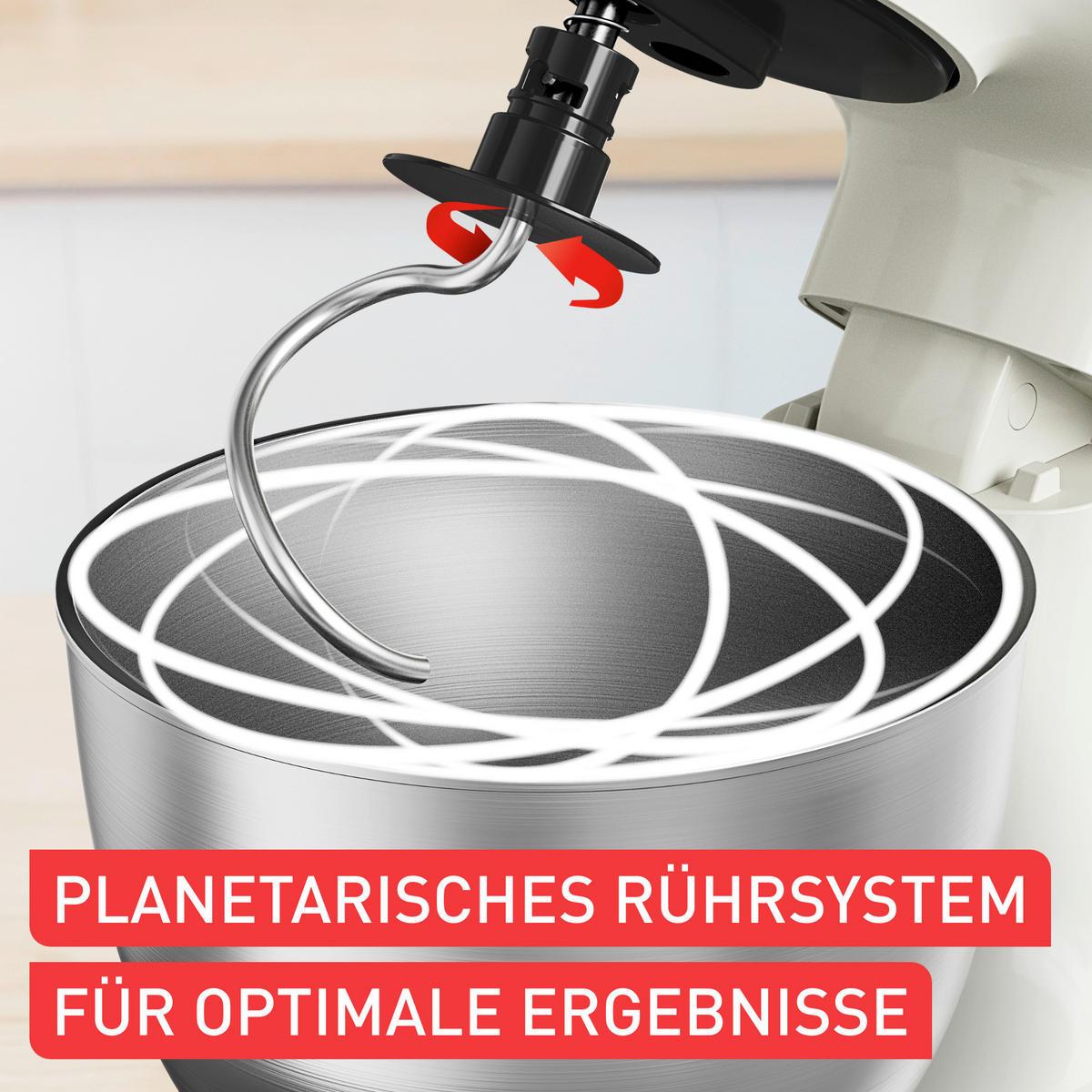 KÜCHENMASCHINE - Perlmutt, Basics, Metall (25.6/39.4/38.4cm) - Tefal
