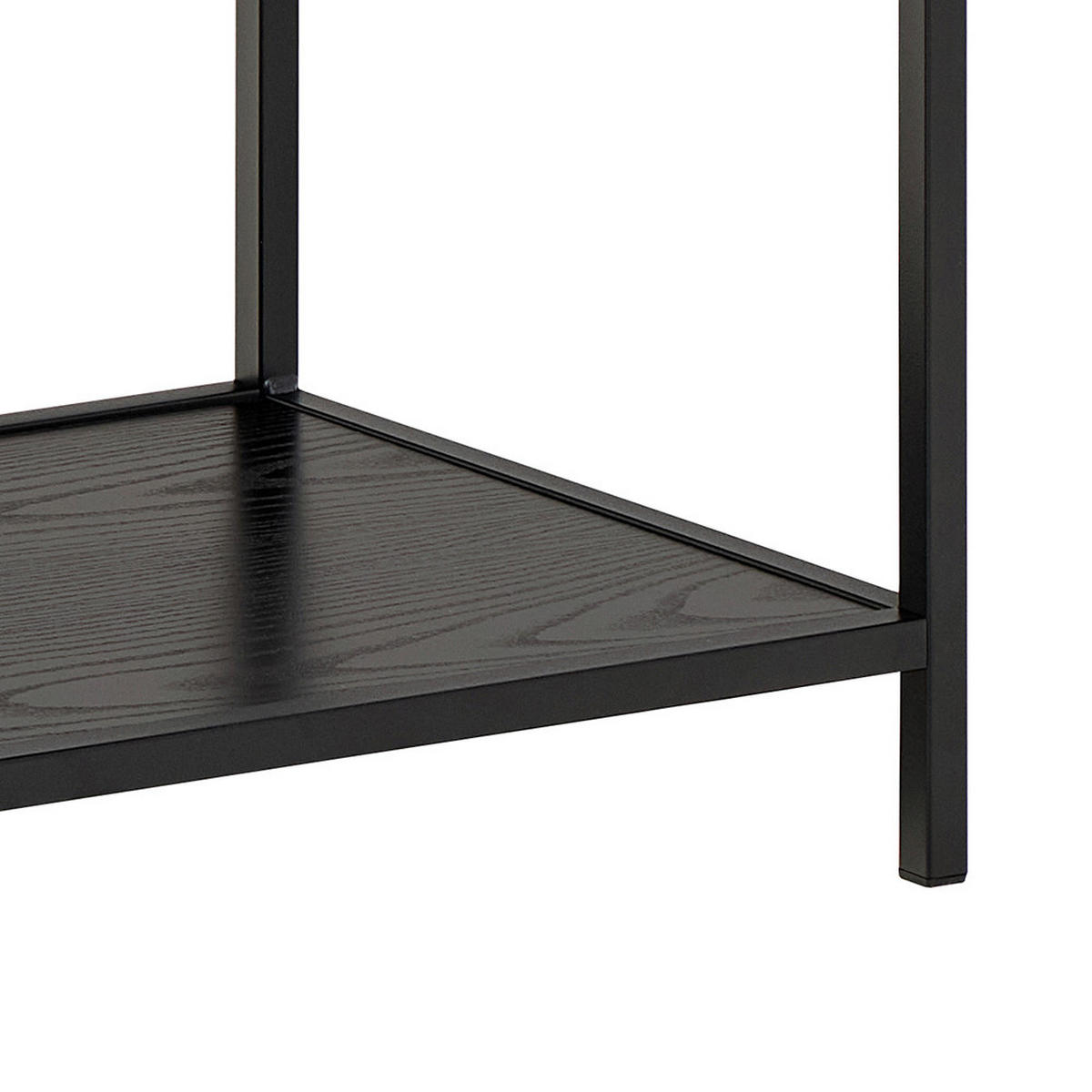 REGAL Schwarz, Eschefarben  - Eschefarben/Schwarz, MODERN, Holzwerkstoff/Metall (114/78/35cm)