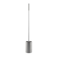 WC-BÜRSTE in Metall  Kunststoff   - Basics, Kunststoff/Metall (66cm)