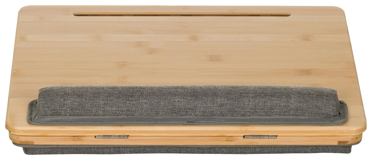 LAPTOPSTÖD - brun/grå, Basics, textil/naturmaterial (42/9/34cm) - MID.YOU