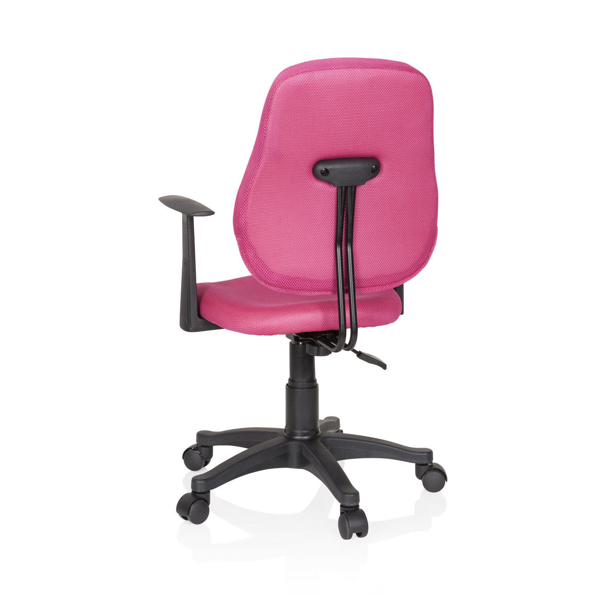 OTOČNÁ ŽIDLE PRO MLADÉ, šedá, pink - šedá/pink, Basics, plast (56/89-99/50cm) - MID.YOU